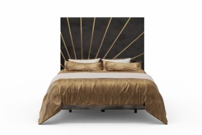 Oro Black Queen size Bed