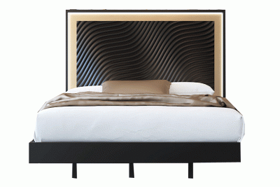 Wave Bed Dark grey