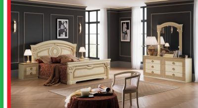 Aida Ivory Bedroom w/Gold, Camelgroup Italy