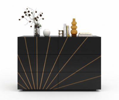 Oro Black Double Dresser