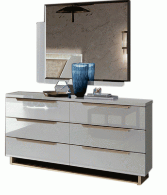 Smart Double Dresser White w/ Mirror