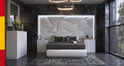 Bedroom Furniture Modern Bedrooms QS and KS Majesty Bedroom w/light and Kiu cases