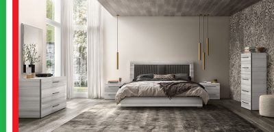 Bedroom Furniture Modern Bedrooms QS and KS Mia Bedroom w/ Light