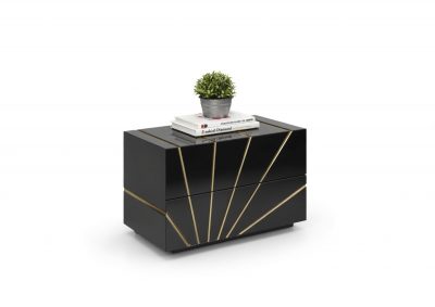 Oro Black Nightstand