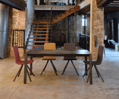 Alison Table + Aqua Chairs