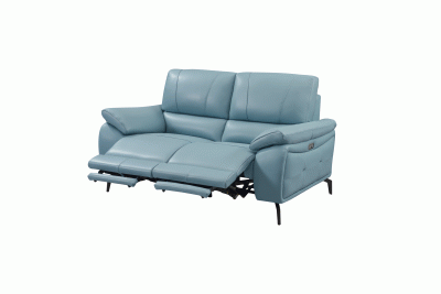 Reclining and Sliding Seats Sets 2934 Blue Loveseat w/ electric recliners