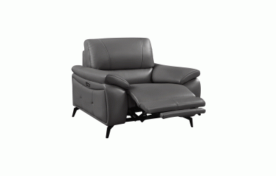 Reclining and Sliding Seats Sets 2934 Dark Grey Chair w/ electric recliners