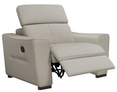 Reclining and Sliding Seats Sets 6021 Grey Armchair w/ manual recliners