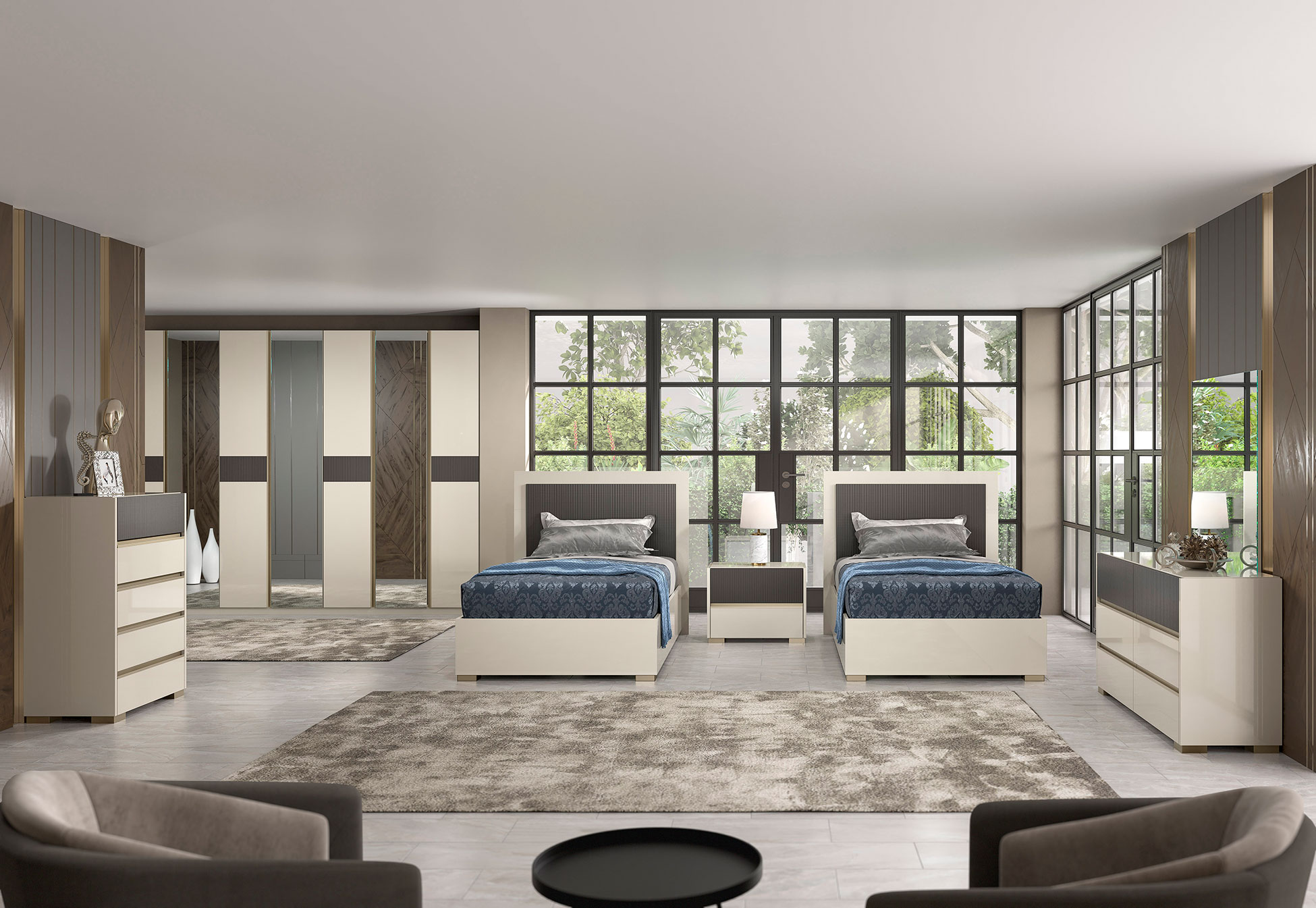 Bedroom Furniture Full Size Kids Bedrooms Alfa 48" Bed