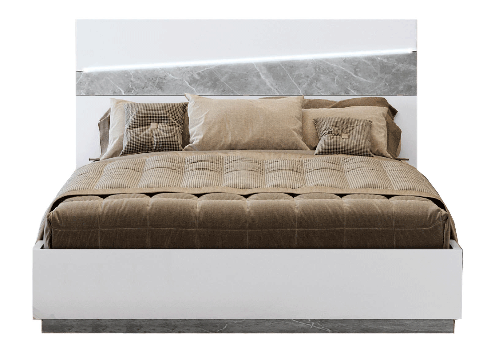 Bedroom Furniture Nightstands Alba Bed w/ Light, Italy