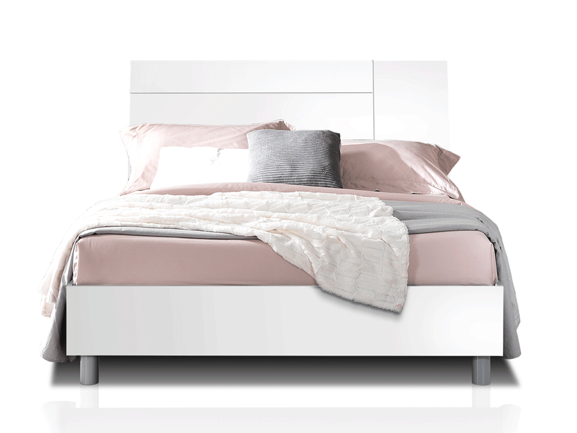Brands MCS Modern Bedrooms Grace Panarea White Bed