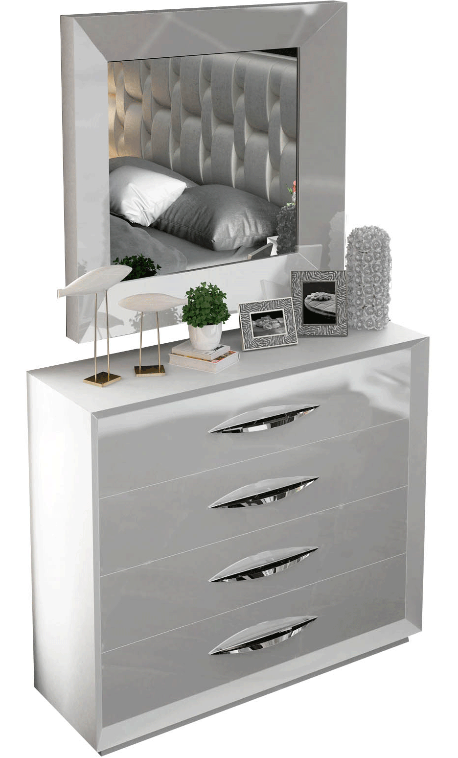 Bedroom Furniture Mirrors Carmen Dresser/Chest/Mirror