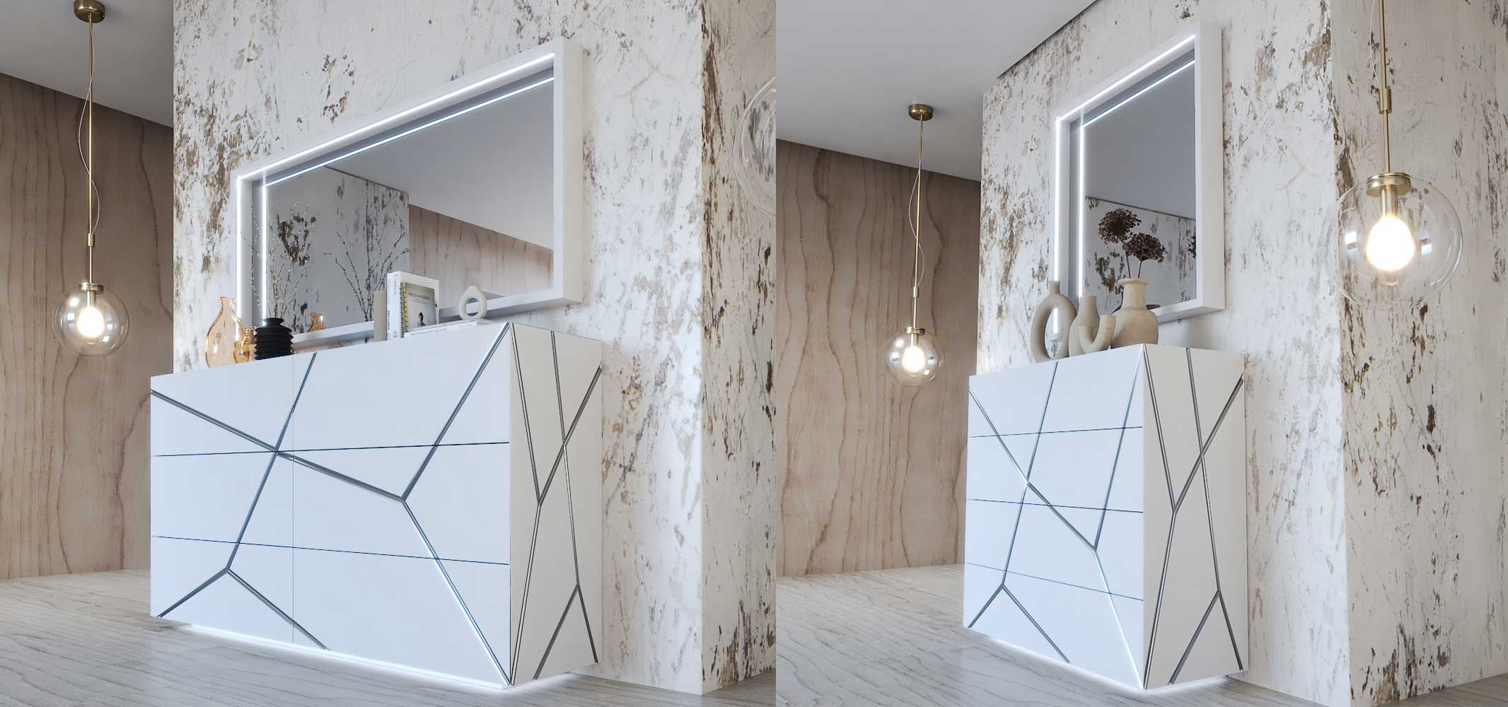 Brands Franco Furniture Avanty Bedrooms, Spain Gio Dressers / Mirrors