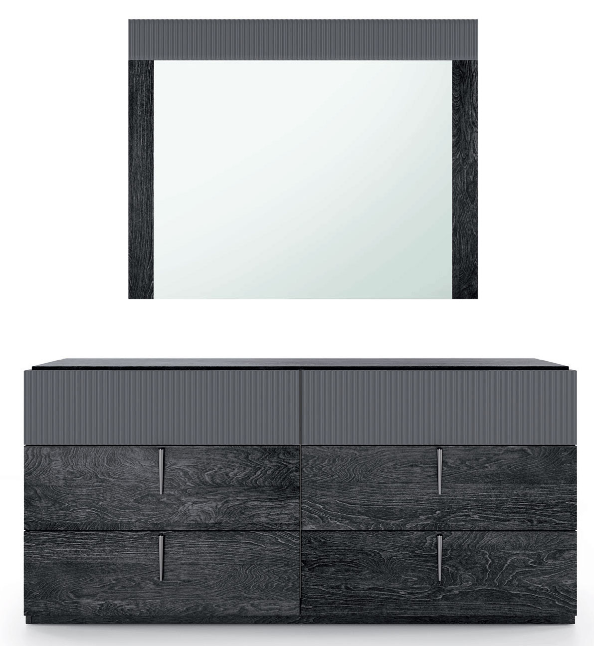 Bedroom Furniture Modern Bedrooms QS and KS Onyx Double dresser / Mirror