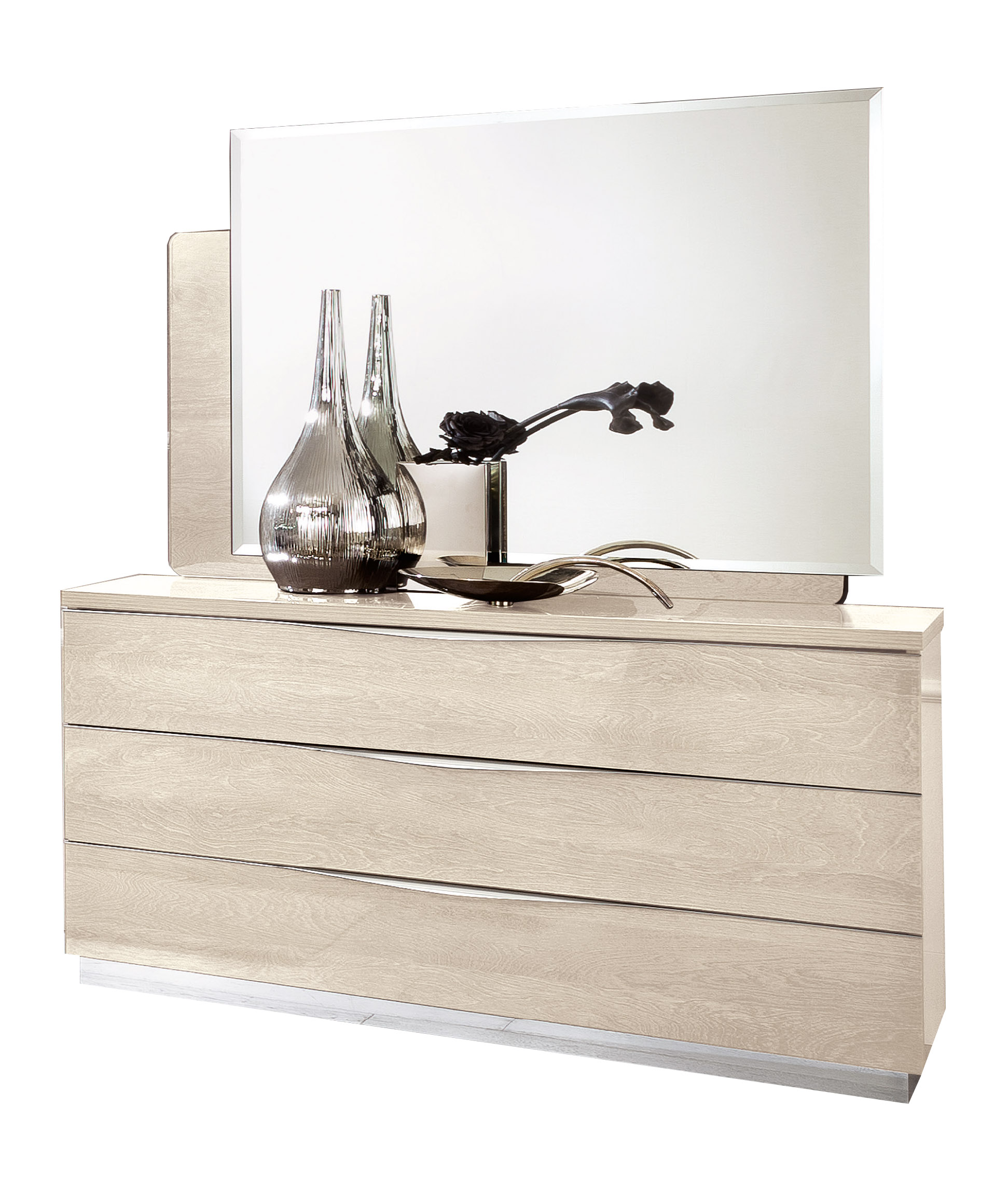 Bedroom Furniture Dressers and Chests Platinum LEGNO Single Dresser IVORY