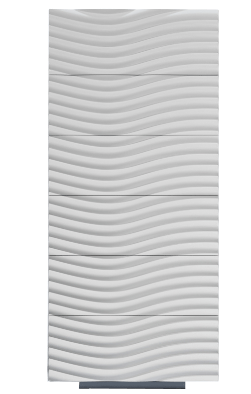 Bedroom Furniture Wardrobes Wave White Chest