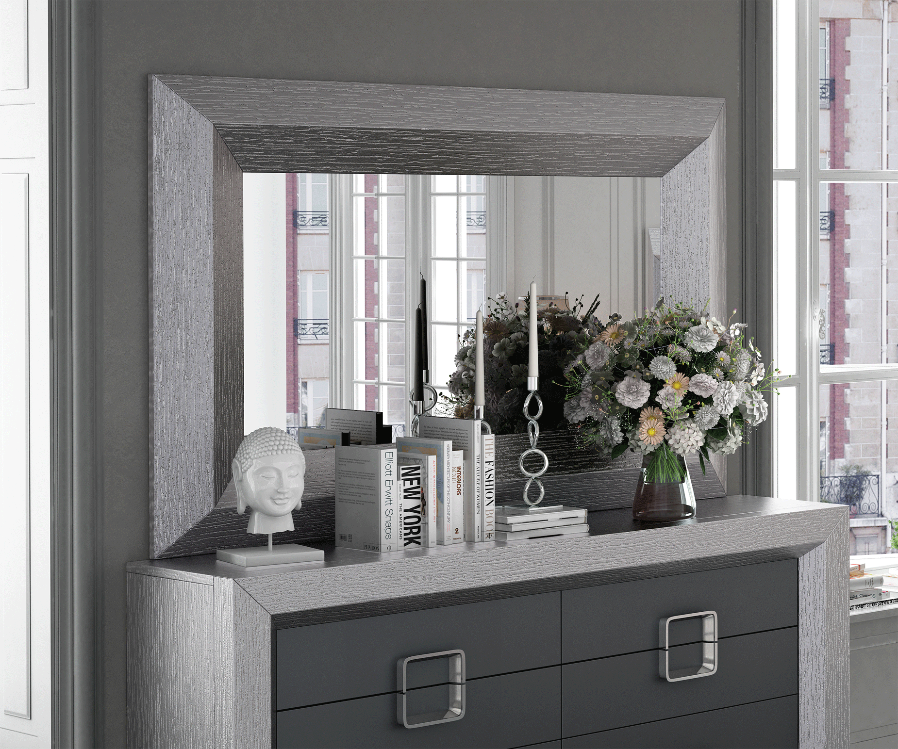 Brands Franco ENZO Bedrooms, Spain Enzo mirror for Double dresser