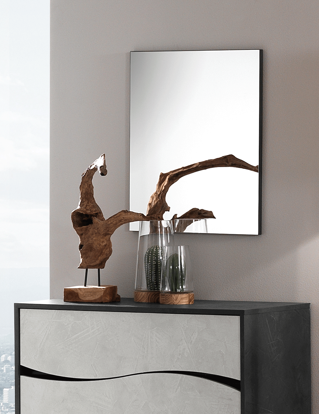 Bedroom Furniture Nightstands Ischia mirror