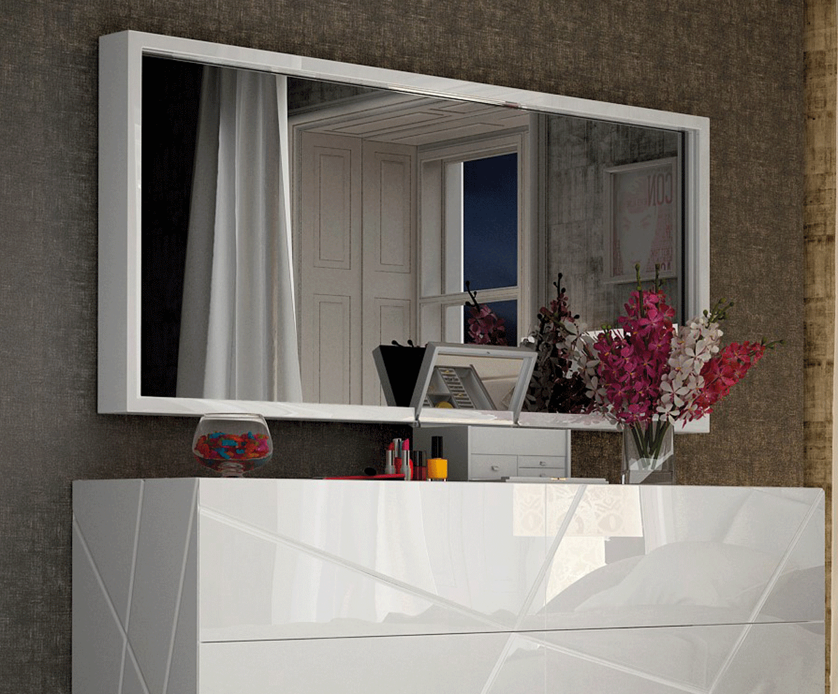 Bedroom Furniture Modern Bedrooms QS and KS Kiu mirror for double dresser/ 2Door buffet