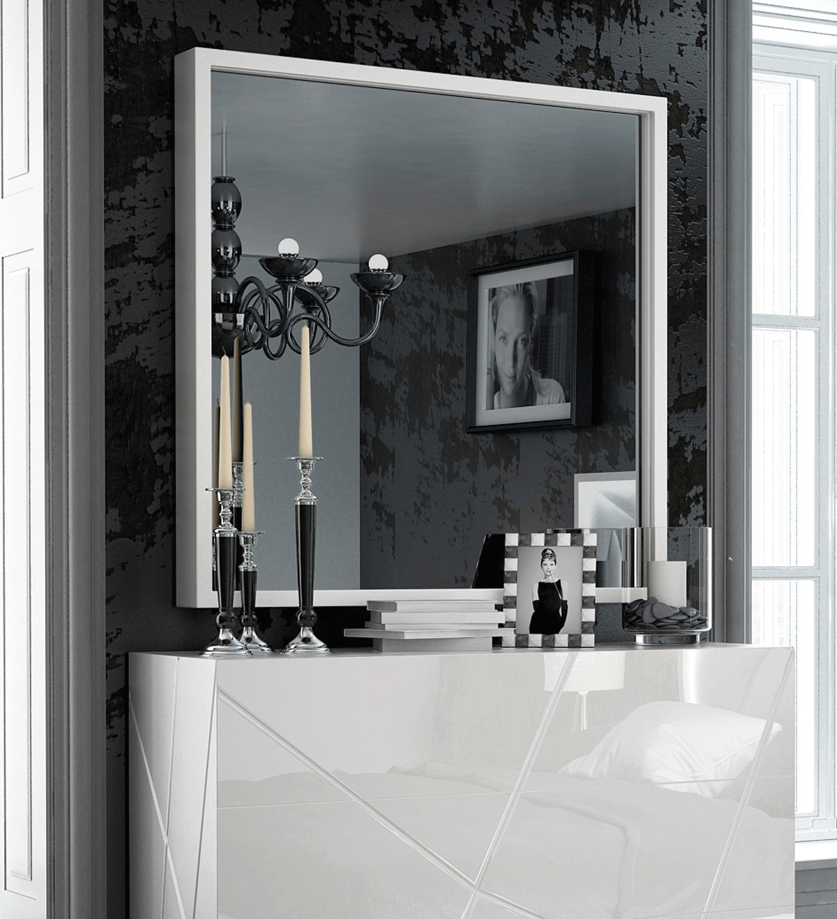 Bedroom Furniture Nightstands Kiu mirror for single dresser