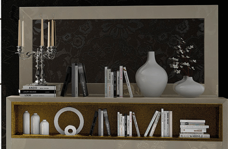 Bedroom Furniture Nightstands Velvet mirror for Double dresser