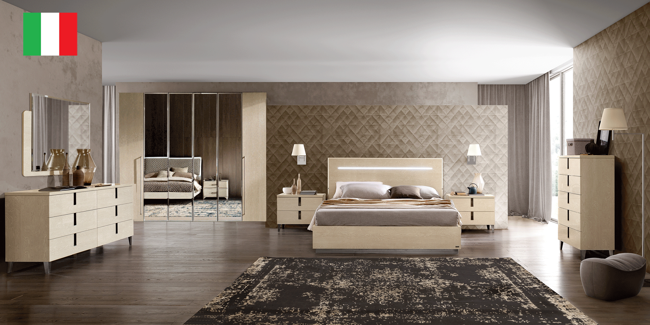 Bedroom Furniture Modern Bedrooms QS and KS Camel Ambra Bedroom