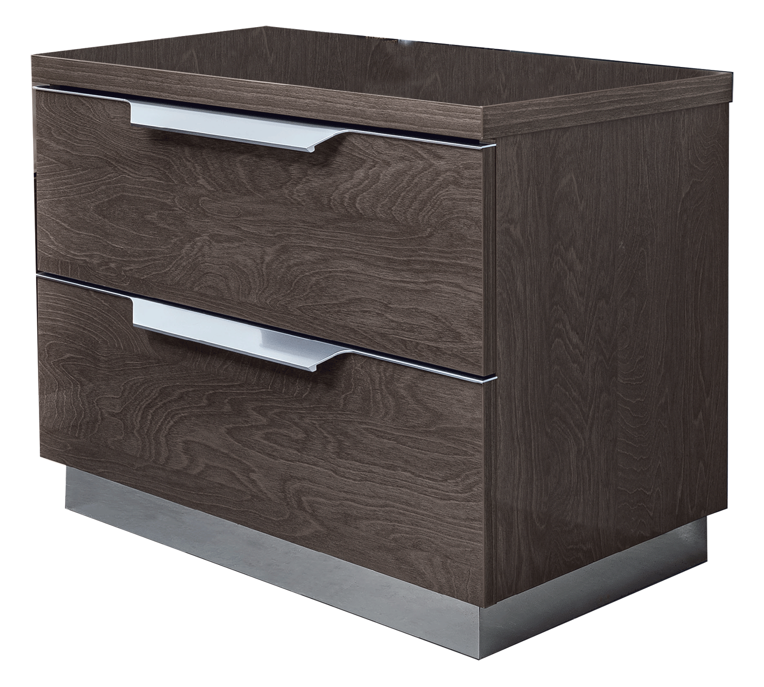 Bedroom Furniture Modern Bedrooms QS and KS Kroma SILVER Nightstand