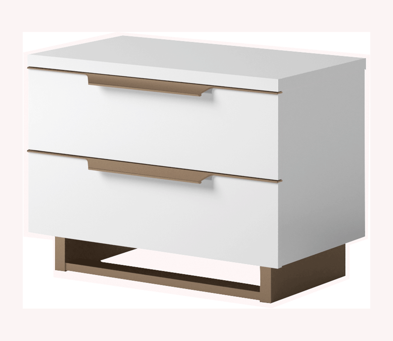 Bedroom Furniture Beds with storage Smart Nightstand White