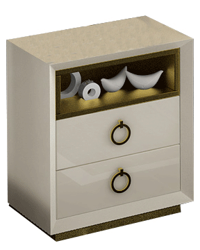 Brands Franco Furniture Bedrooms vol2, Spain Velvet Nightstand