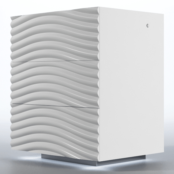 Bedroom Furniture Wardrobes Wave Nightstand White