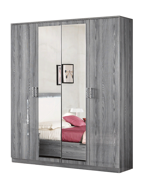 Bedroom Furniture Mattresses, Wooden Frames Nicole 4 Door Wardrobe