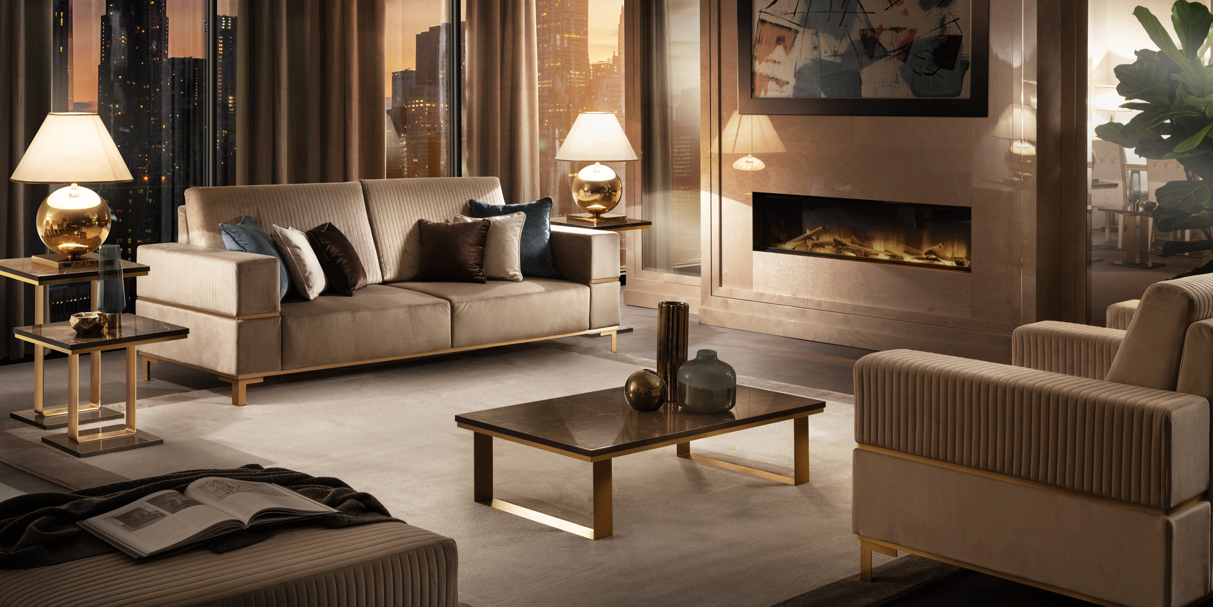 Living Room Furniture Rugs Essenza Living by Arredoclassic, Italy