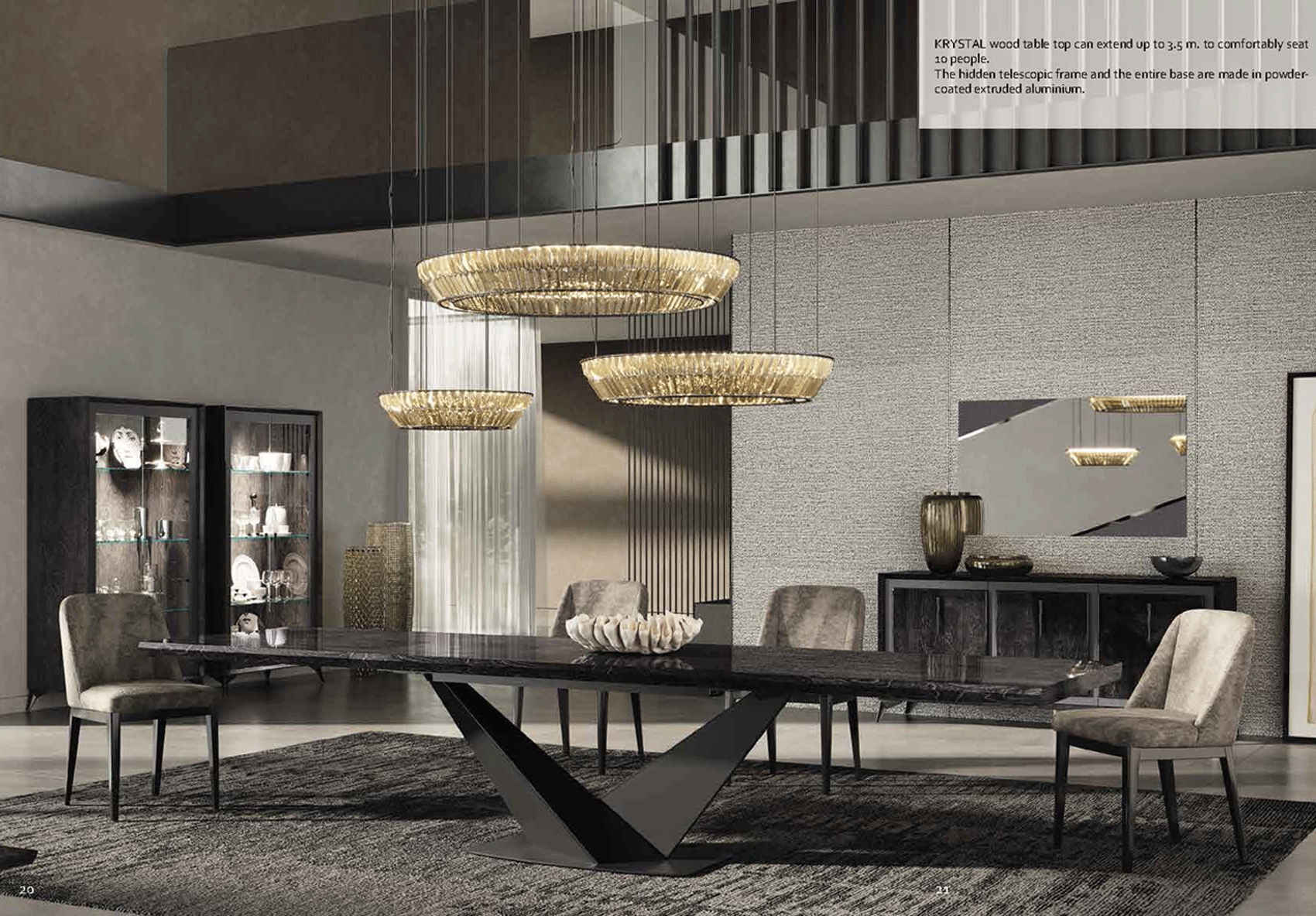 Brands Camel Modum Collection, Italy Krystal Dining Room - Additional items