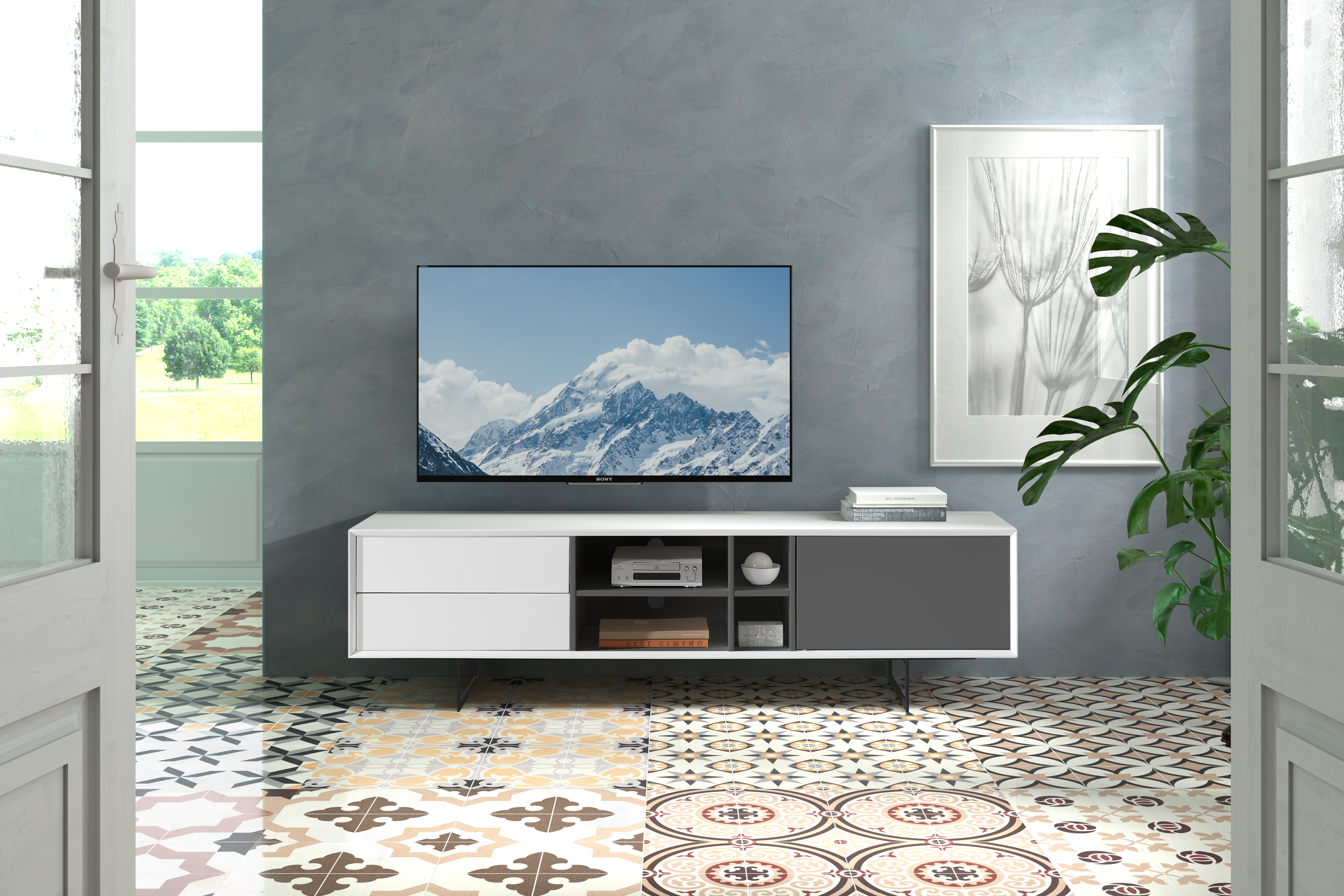 Brands Alexandra Heritage Living rooms TV-131 White