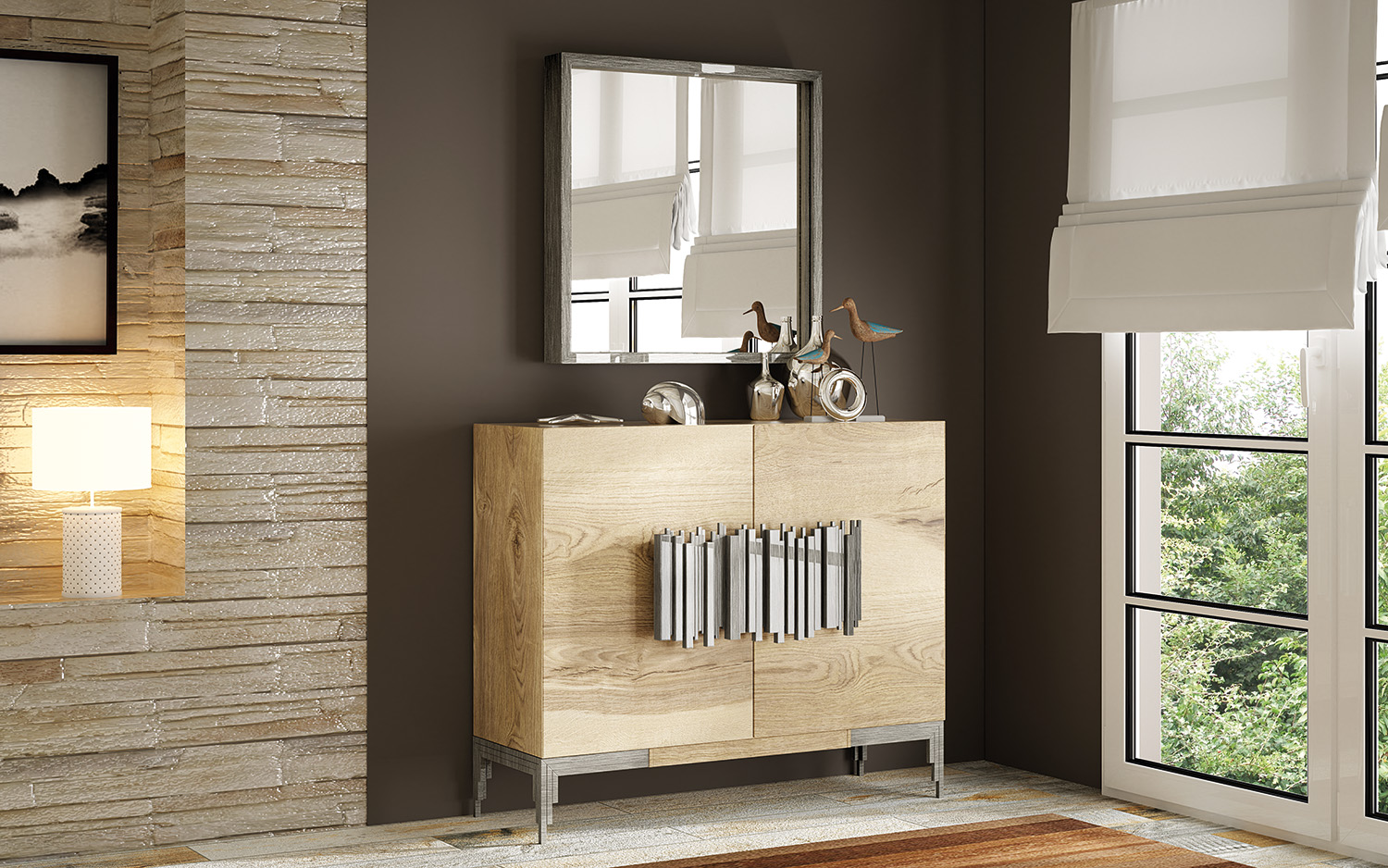 Wallunits Hallway Console tables and Mirrors ZII.02 SHOE CABINET