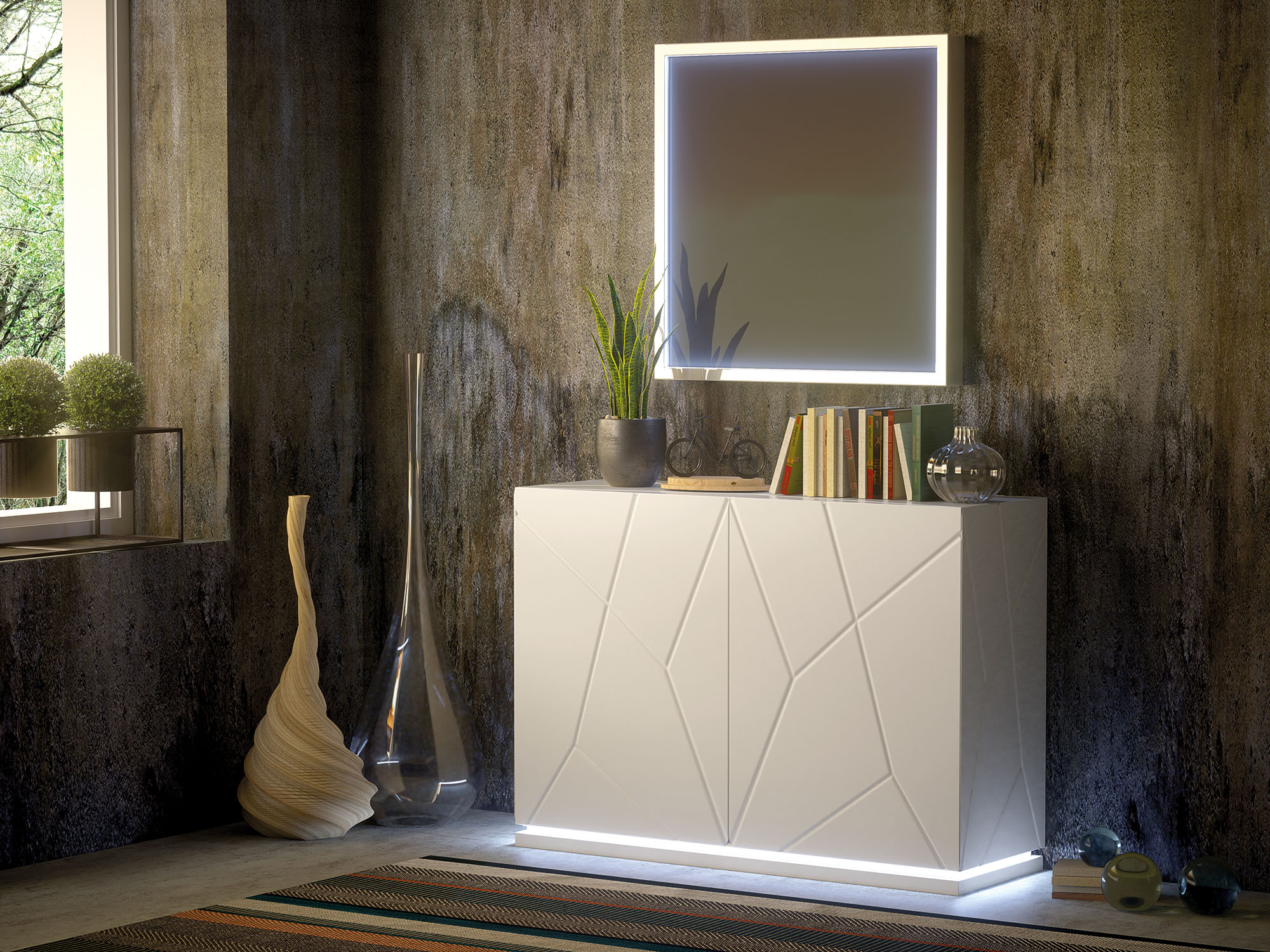 Wallunits Hallway Console tables and Mirrors ZII.10 SHOE CABINET