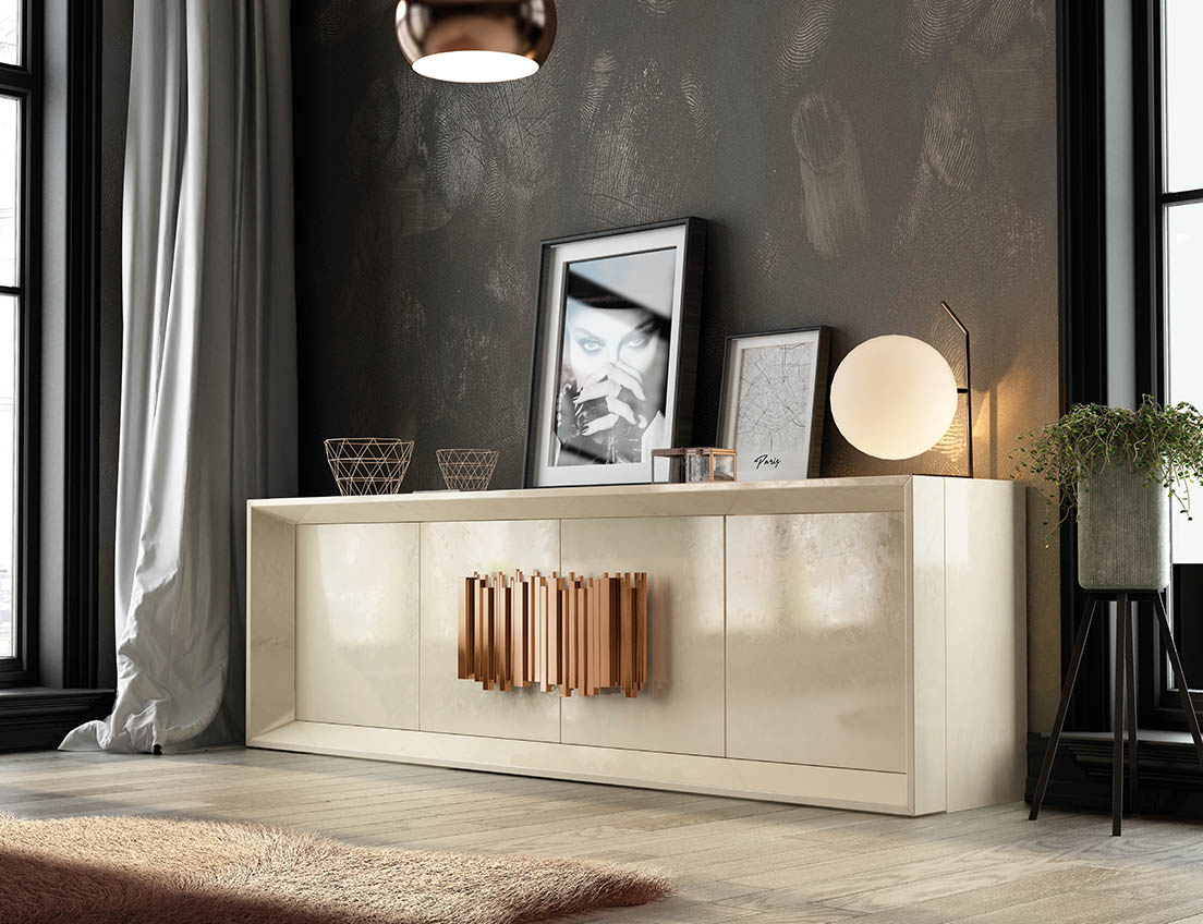 Dining Room Furniture Marble-Look Tables AII.08 Sideboard