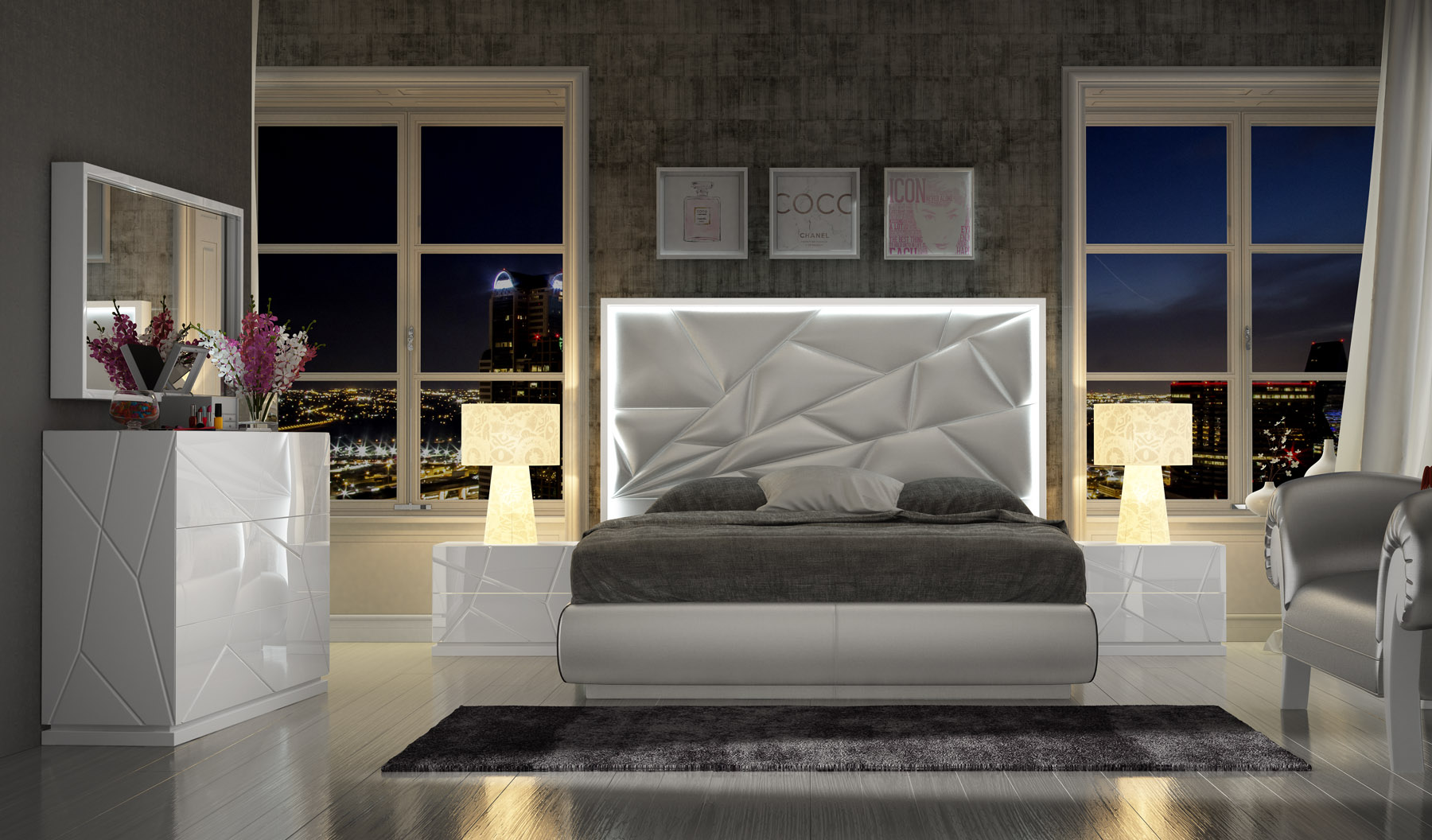 Brands Franco Furniture New BELLA Vanity Chest EX18