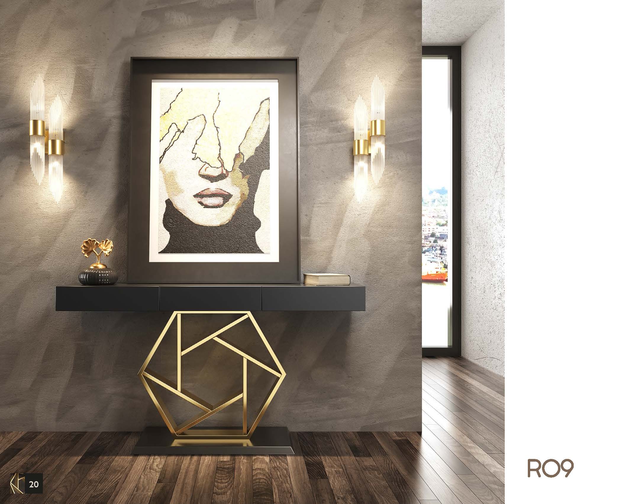 Wallunits Hallway Console tables and Mirrors R09 Console Table