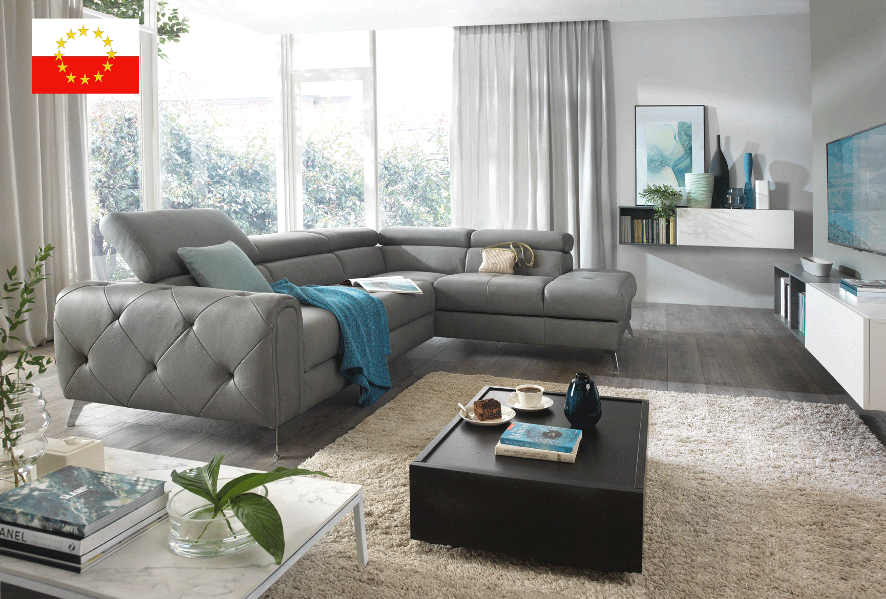Brands SWH Classic Living Special Order Camelia Sectional w/Bed and Storage