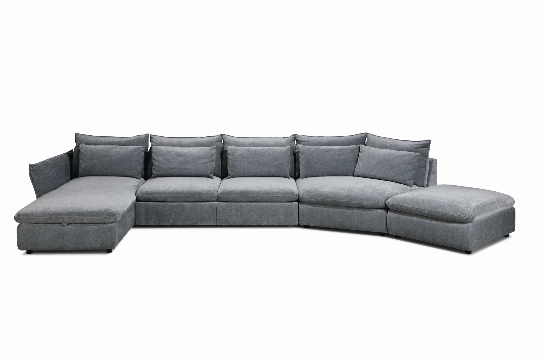 Living Room Furniture Sofas Loveseats and Chairs Idylla Sectional w/ Bed & storage