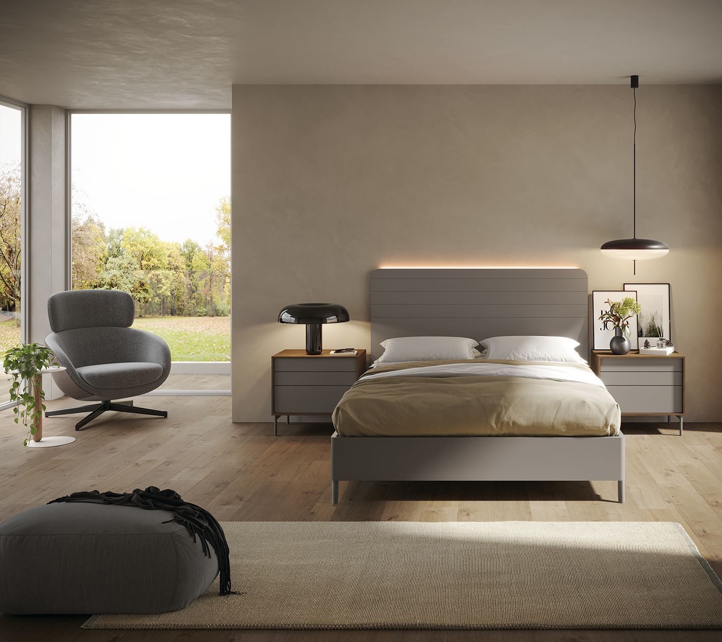 Bedroom Furniture Modern Bedrooms QS and KS Chic 003