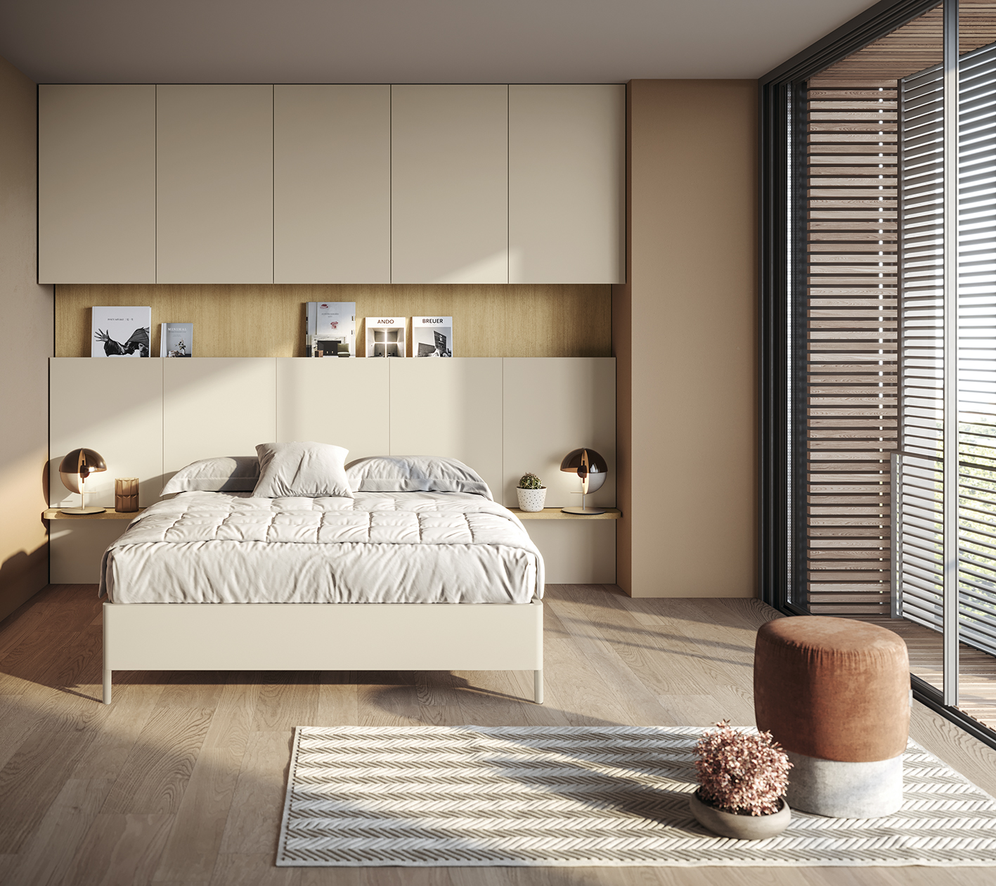 Bedroom Furniture Modern Bedrooms QS and KS Chic 007