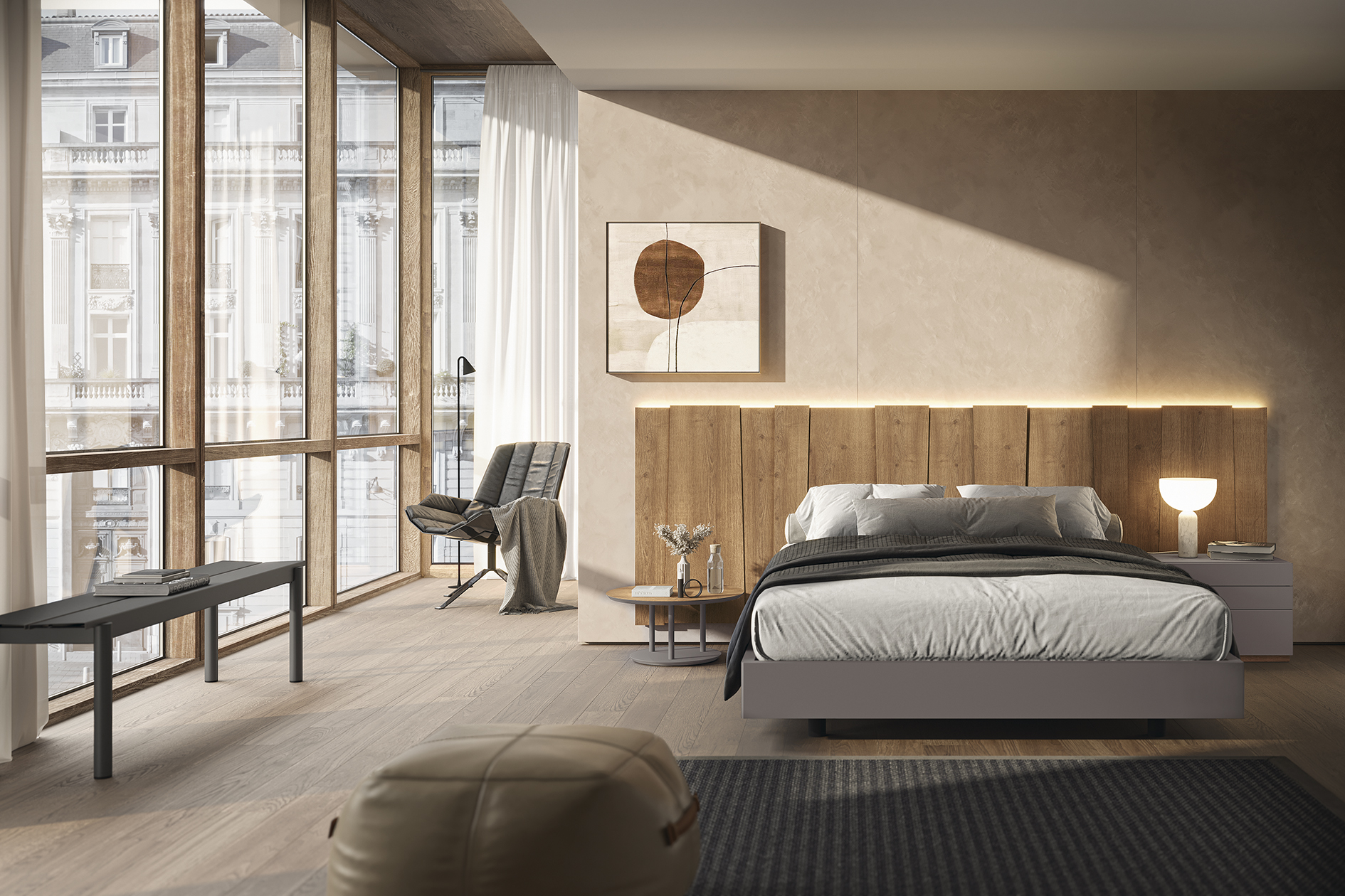 Bedroom Furniture Modern Bedrooms QS and KS Chic 12