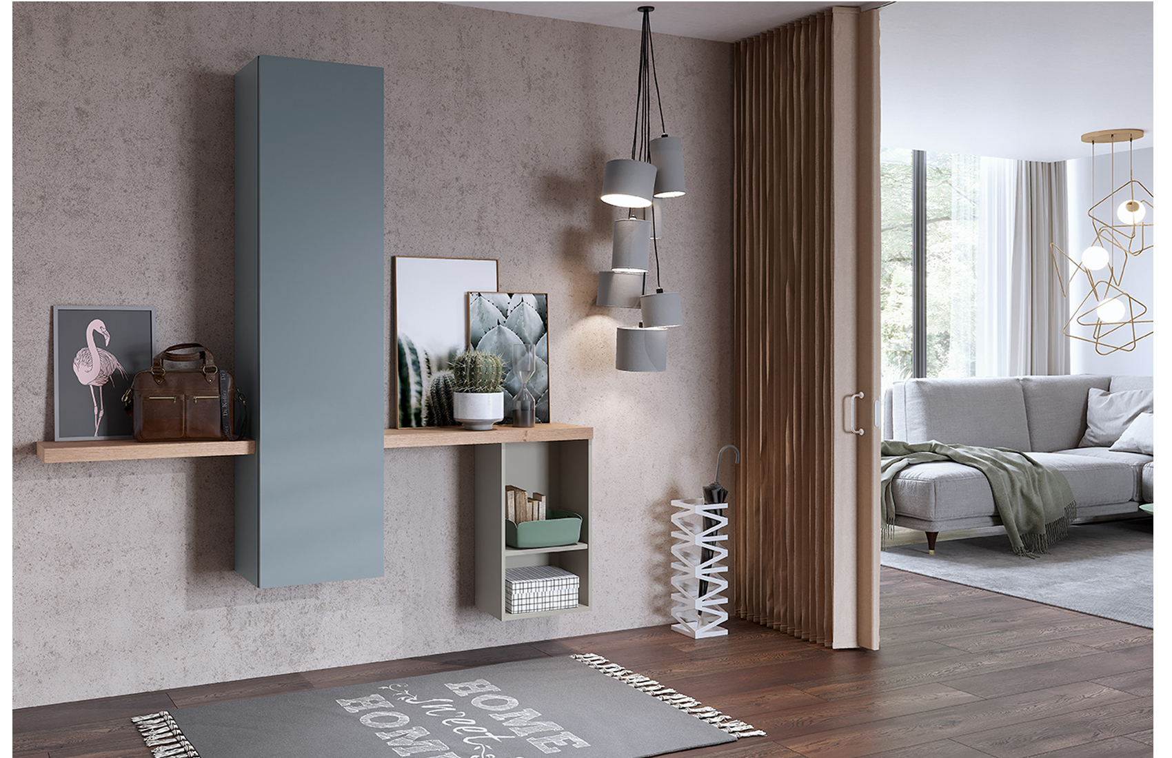 Wallunits Hallway Console tables and Mirrors Composition CK33 HALLWAY