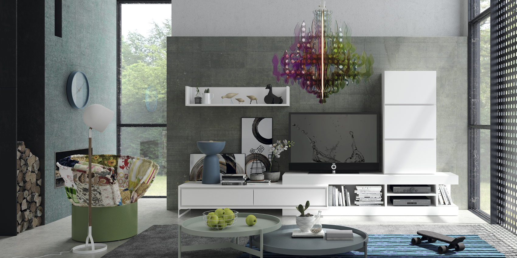 Wallunits Hallway Console tables and Mirrors Composition L3