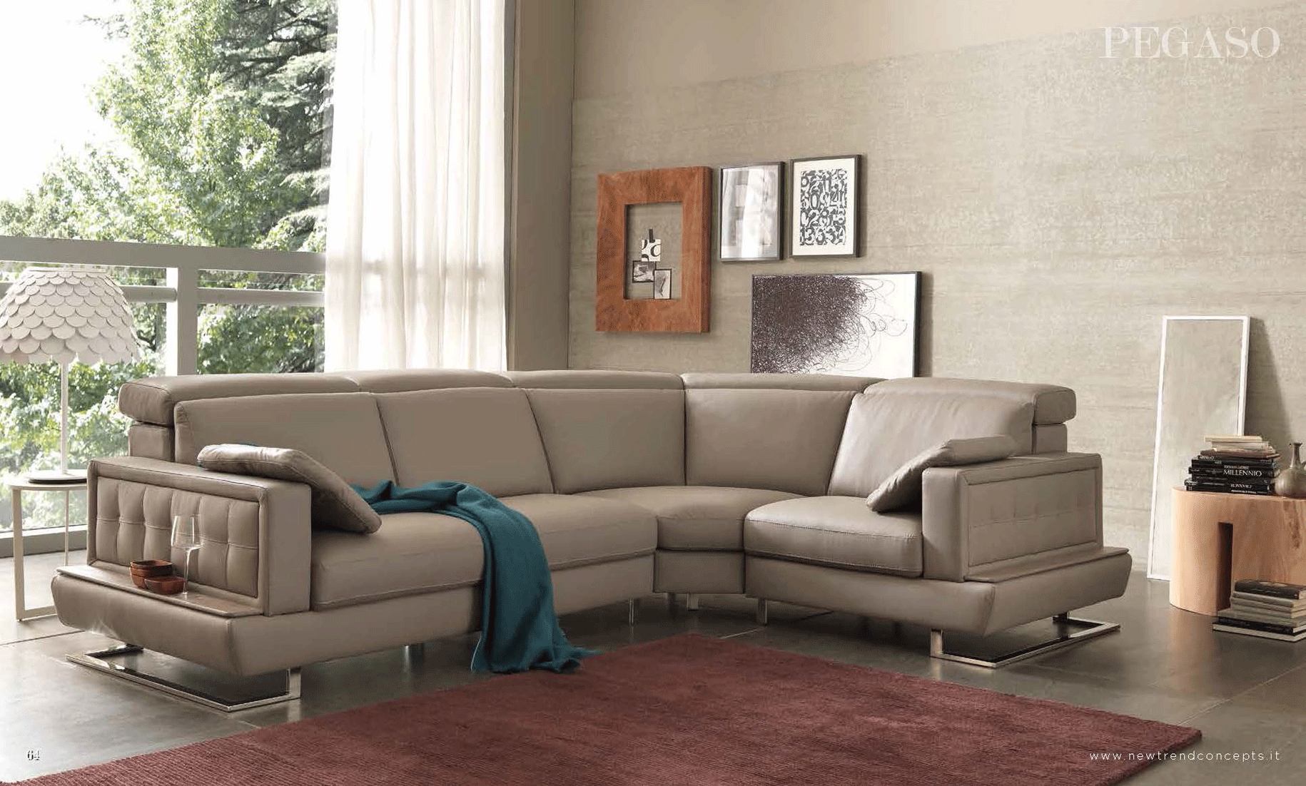 Living Room Furniture Reclining and Sliding Seats Sets Pegaso