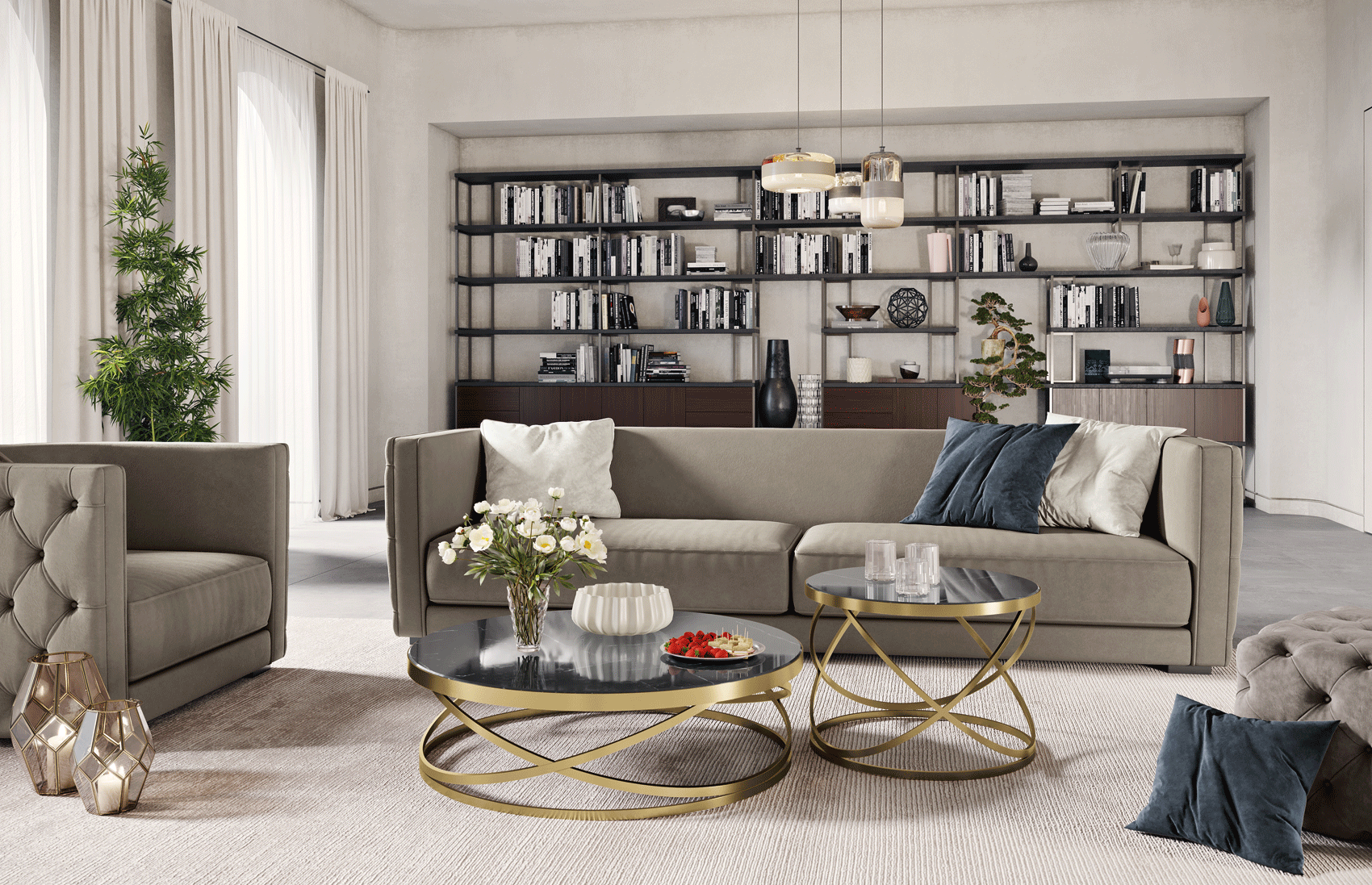 Brands Piermaria Classic Living Room, Italy Herrera Living