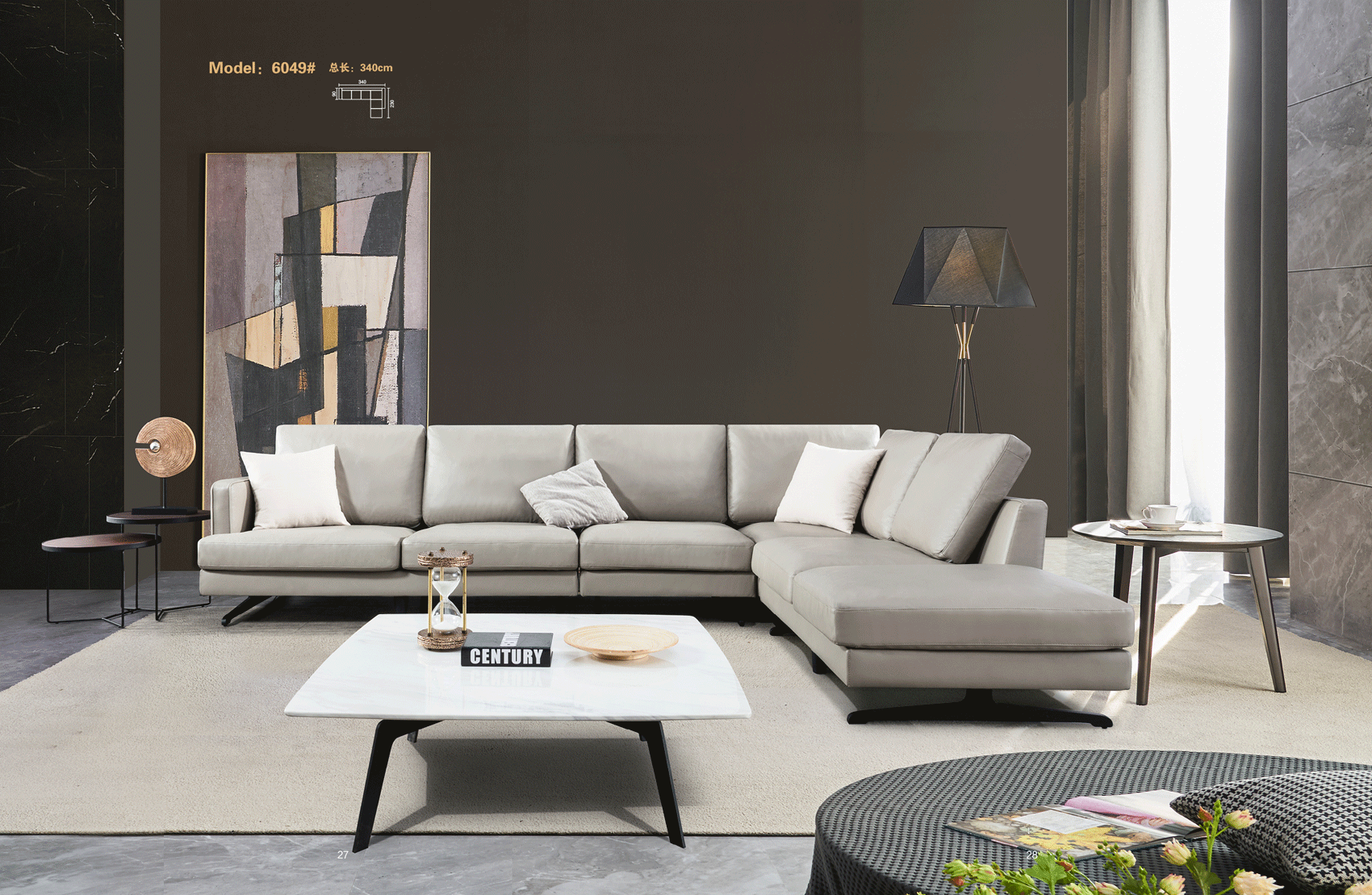 Living Room Furniture Sectionals with Sleepers 6049 Sectional