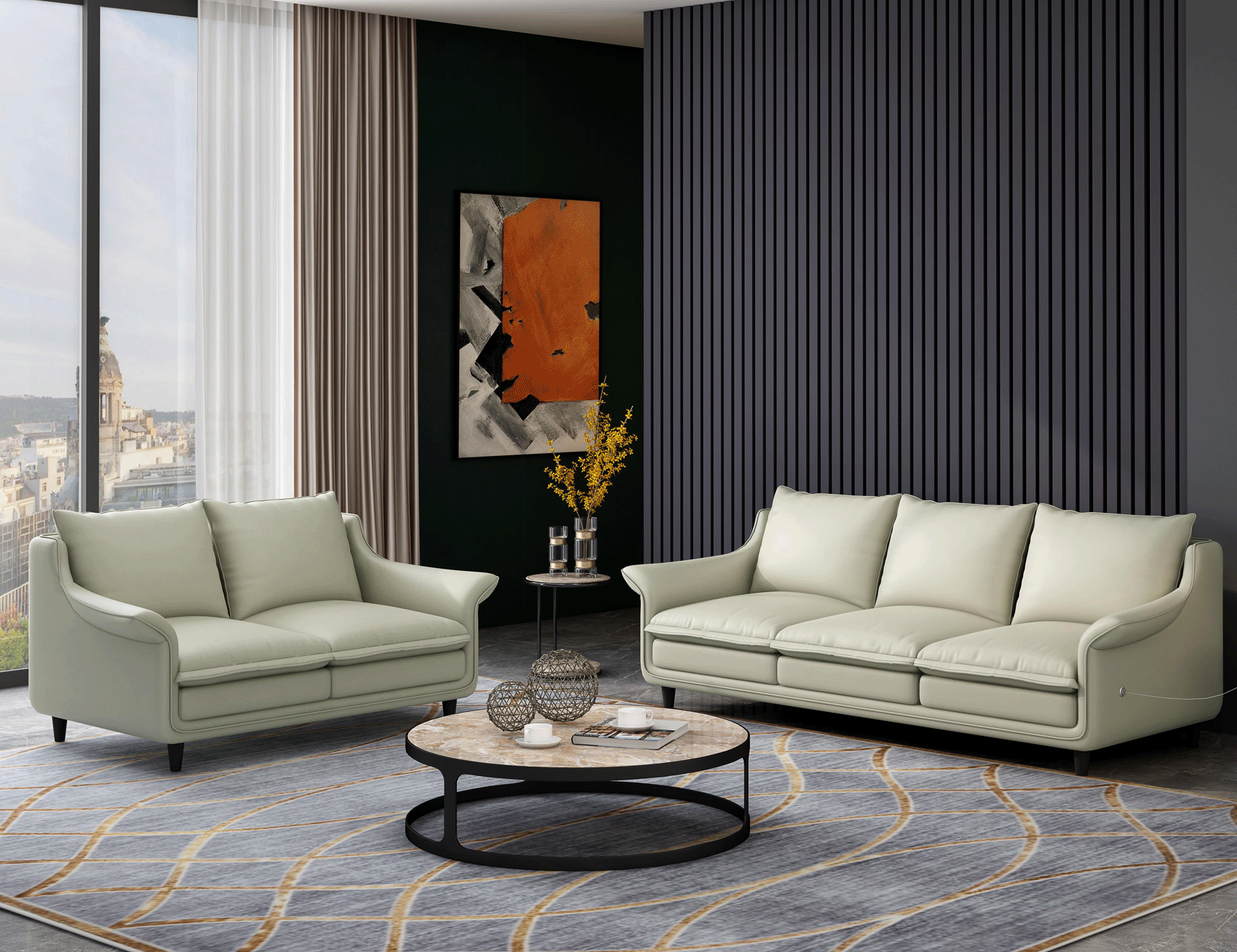 Living Room Furniture Coffee and End Tables 8011 Living Room Set